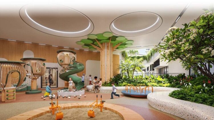 Khu vui chơi cho trẻ em ngay trong khuôn viên dự án