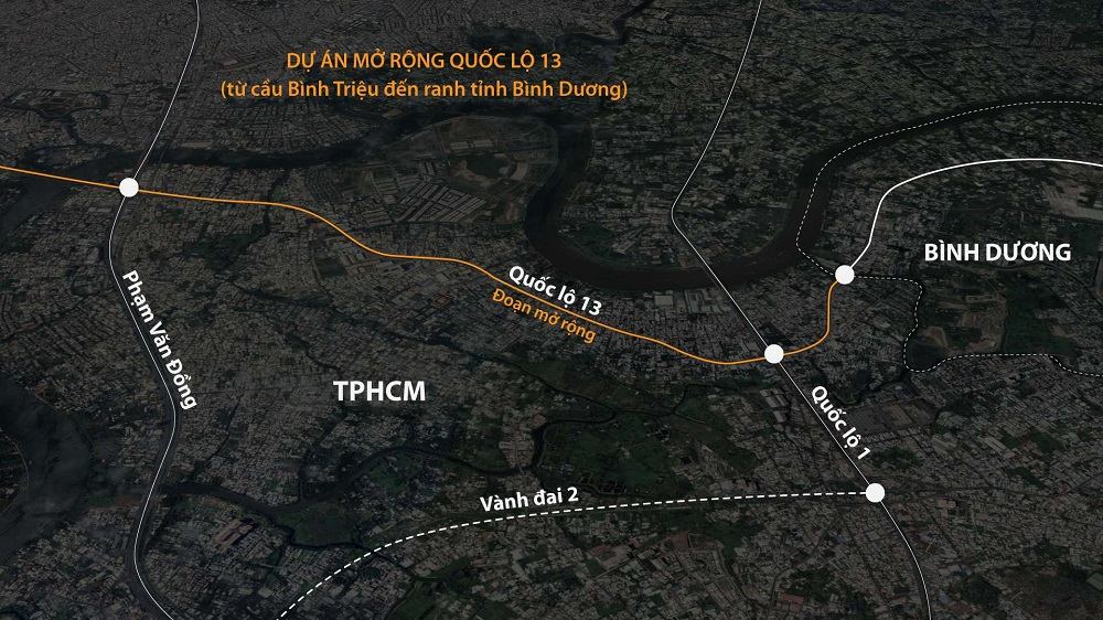 Vị trí Monrei Saigon? Có tác động thế nào đến dự án trong tương lai 2 Vị trí Monrei Saigon nằm gần trục Quốc lộ 13
